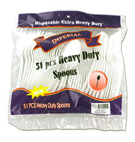 Bulk Buys Heavy Duty Plastic Spoons Pack Of 48