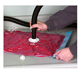 SPACE SAVING VACUUM SEAL REUSABLE STORAGE COMPRESSION BAGS CLOTHES .