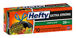 Home Hefty Extra Strong Extra Large Drawstring Lawn & Leaf Bags 39 .