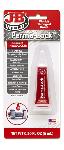 Perma Lock Red Threadlocker J B Weld