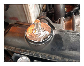 . mounting mount repair fix epoxy welding weld rubber how