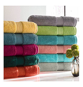 Kassatex Kassadesign Brights Collection Bath Towel, Blood Orange