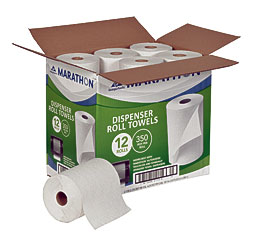 Marathon Dispenser Roll Paper Towels, 350 Ft. Rolls 1 Roll