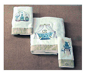 Bathroom Towel Sets Embroiderycom Towels Embroidery Designs Embroidery .