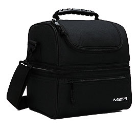 MIER Adult Lunch Box Insulated Lunch Bag Large Cooler Tote Bag For Men .