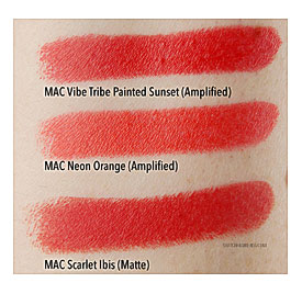 MAC Cosmetics Vibe Tribe Painted Sunset Lipstick + Firebrush Bronzing .