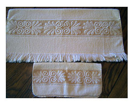 Vintage Cannon Towel Set Ivory Monticello By TeresasTreasuresEtc