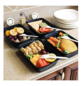 10PC Rectangle Food Container Prep Meal Storage Microwave Lunch Box .