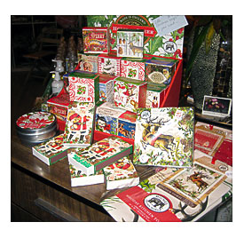 Michel Design Works Christmas Soaps, Coasters, Napkins And Tea Towels.