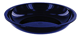 . 20Cm Deep Dinner Plate Microwave Safe Plastic Dish Camping Bowl Blue