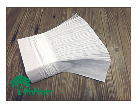 Ultra Slim Paper Towels, Virgin White,42gsm, 1Ply,9.05”×9.45 .