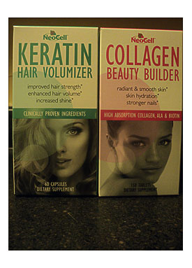 Their Keratin Hair Volumizer And Their Collagen Beauty Builder .