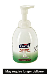 PURELL® Advanced Hand Sanitizer Ultra Nourishing Foam, 18 Oz Bottle .