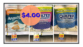 And Quilted Northern Bath Tissue ONLY $4.00 At Kroger 6 Mega Rolls .