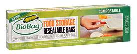 Biobag BioBag Resealable Food Storage Bags 20 Count