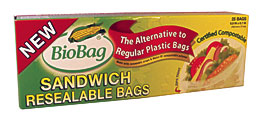 Biobag BioBag Resealable Sandwich Bags Case Of 12 25 Count .
