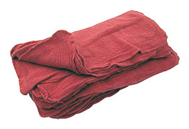 . Shop Rags Cleaning Towels RED Large 14"X14" Bulk Shop Towels EBay