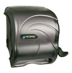 San Jamar® Element Lever Roll Towel Dispenser, Oceans, Black, 12 1 2 .