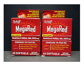 Schiff Megared Omega 3 Krill Oil 300mg Epa dha Hearthealth 2x65 1 17 .