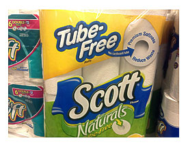 Scott Naturals Tube Loosen Toilet Paper, 2014, by Mike Mozart of TheToyChannel and JeepersMedia on YouTube #Scott #Toilet #Paper
