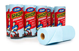  Scott ShopShop Towels 10 Rolls Original Blue