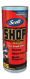 Scott Scott Shop Roll Towels Fresh 10.40" X 11" Blue Absorbent .