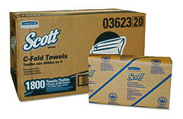 Scott® C Fold Paper Towels, Convenience Pack, 10 1 8 X 13 3 20, White .