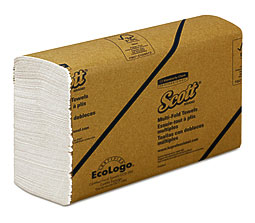 Scott® Multi Fold Paper Towels, 9 1 5 X 9 2 5, White, 250 Pack, 16 .