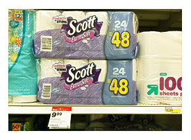 Scott Extra Soft Toilet Paper 24 Pack, $4.24 At Target Today Only .