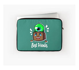 Tiny Box Tim And Septiceye Sam" Laptop Sleeves By CityCatSlack .