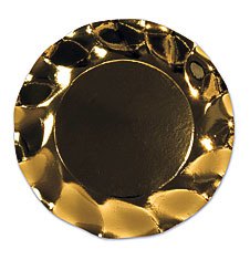 Bulk Party Supplies Metallic Gold Plates 120 Each