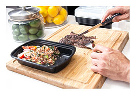 . Stackable Reusable, Dishwasher & Freezer Safe Storage Lunch Box