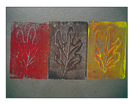 . Fall Leaf Simple Printmaking Project For Kids With Styrofoam Plates