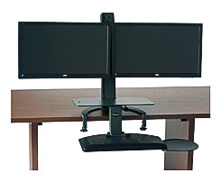 TaskMate Go Dual Monitor Standing Desk