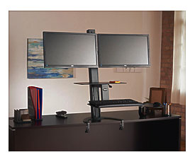 6350 TaskMate Go Dual Monitor Standing Desk