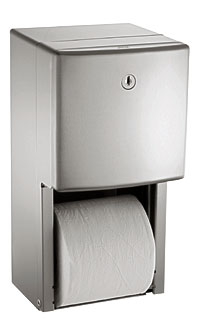 . 20030 Roval Surface Mounted Twin Hide A Roll Toilet Tissue Dispenser