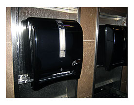 Tork label Intuition II automatic paper towel dispenser