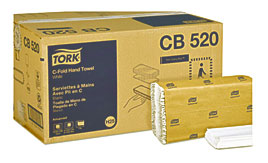 Tork Tork Advanced C Fold Towels, 1 Ply, 10 1 8"W X 12 3 4"L, White .