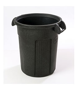 Toter 44GAL DK GRAY ROUND TRASH CAN