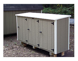 Horizontal Trash Can Shed – Perfect For Storing Two 96 gallon Waste .