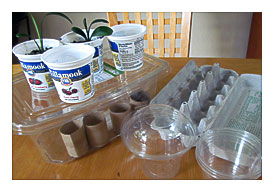 Reusing Toilet Paper Tubes, Food Containers For Seedlings Organic .