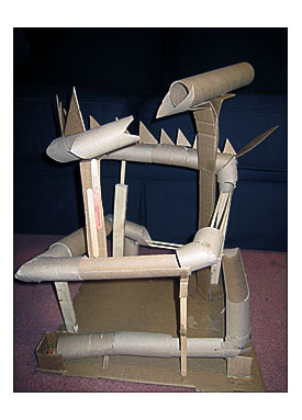 Homemade Marble Run Made With Toilet Paper Rolls And Mailing Tubes.