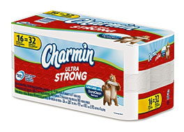 Charmin Charmin Ultra Strong Bathroom Tissue 16 Regular Rolls = 32 .