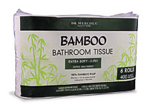 Bathroom Tissue Bamboo Unbleached Dye FREE 2 Ply A Z Products