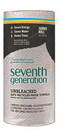 Natural Unbleached 100% Recycled Paper Towel Rolls, 11 X 9, 120 Sheets .