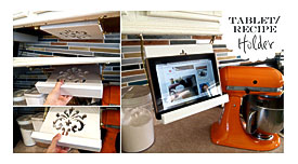 DIY Tablet Recipe Book Holder Under Cabinets Reality Daydream