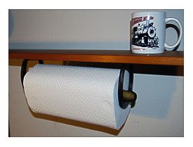 Wood Paper Towel Holder Under Cabinet Images