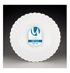 WNA Designerware Plastic Plates, 6 Inches, Black, Round, 10 Per Pack .