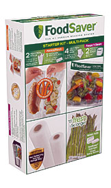FoodSaver® Multi Pack Vacuum Seal Bag & Roll Starter Kit.