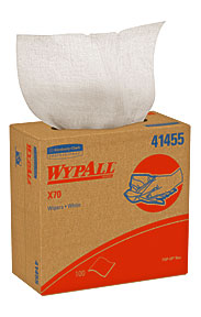 Discount Wypall X70 Wipers Pop up Box 9.10" X 16.80" White .